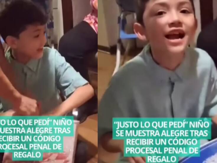“¡Pero por mis ostias el Código Procesal Penal!”: niño recibe un Código Procesal Penal de regalo y se vuelve viral