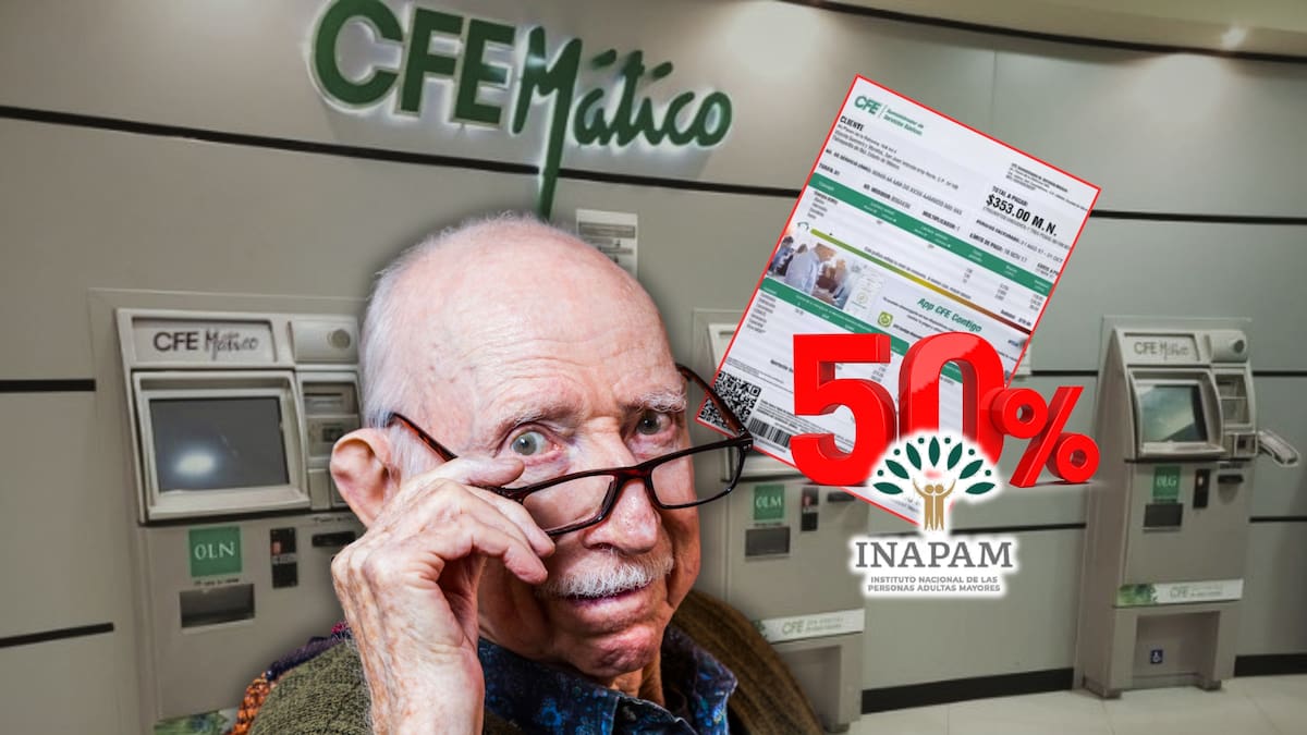 ¿La CFE da descuentos en el recibo de electricidad a adultos con credencial Inapam? Esto se sabe
