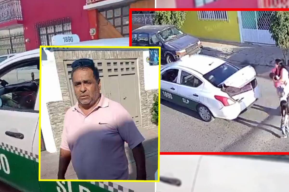 Taxista roba a pasajera regalos de Navidad en SLP; otros taxistas lo obligan a regresarlos