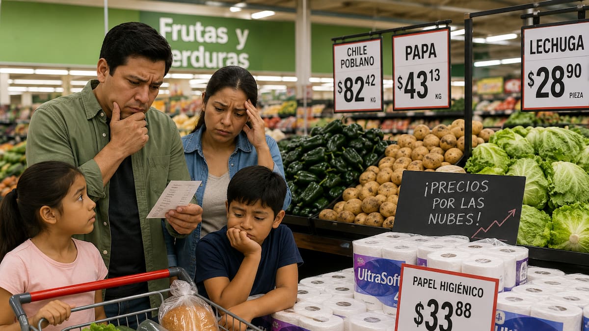 Familias mexicanas necesitan más de 10,400 pesos al mes solo para comida y Anpec advierte riesgo de estanflación en México