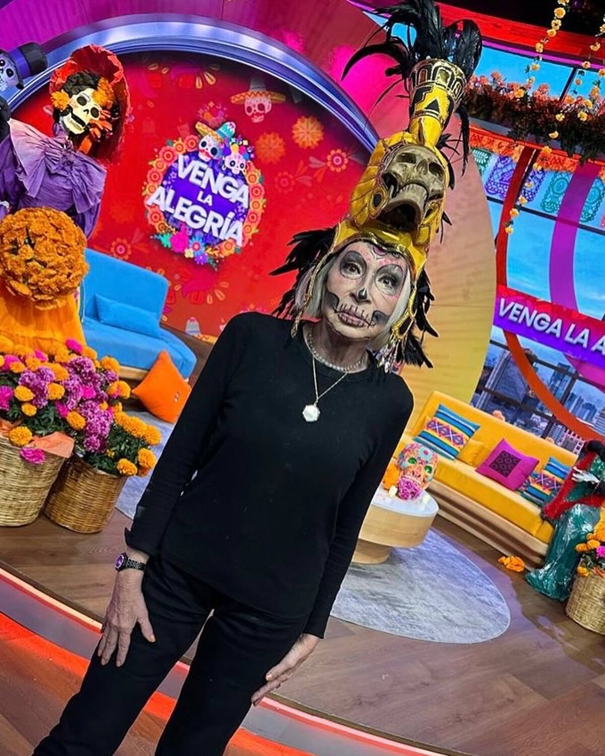Laura Bozzo en “Venga la Alegría” / Instagram: @laurabozzo_of