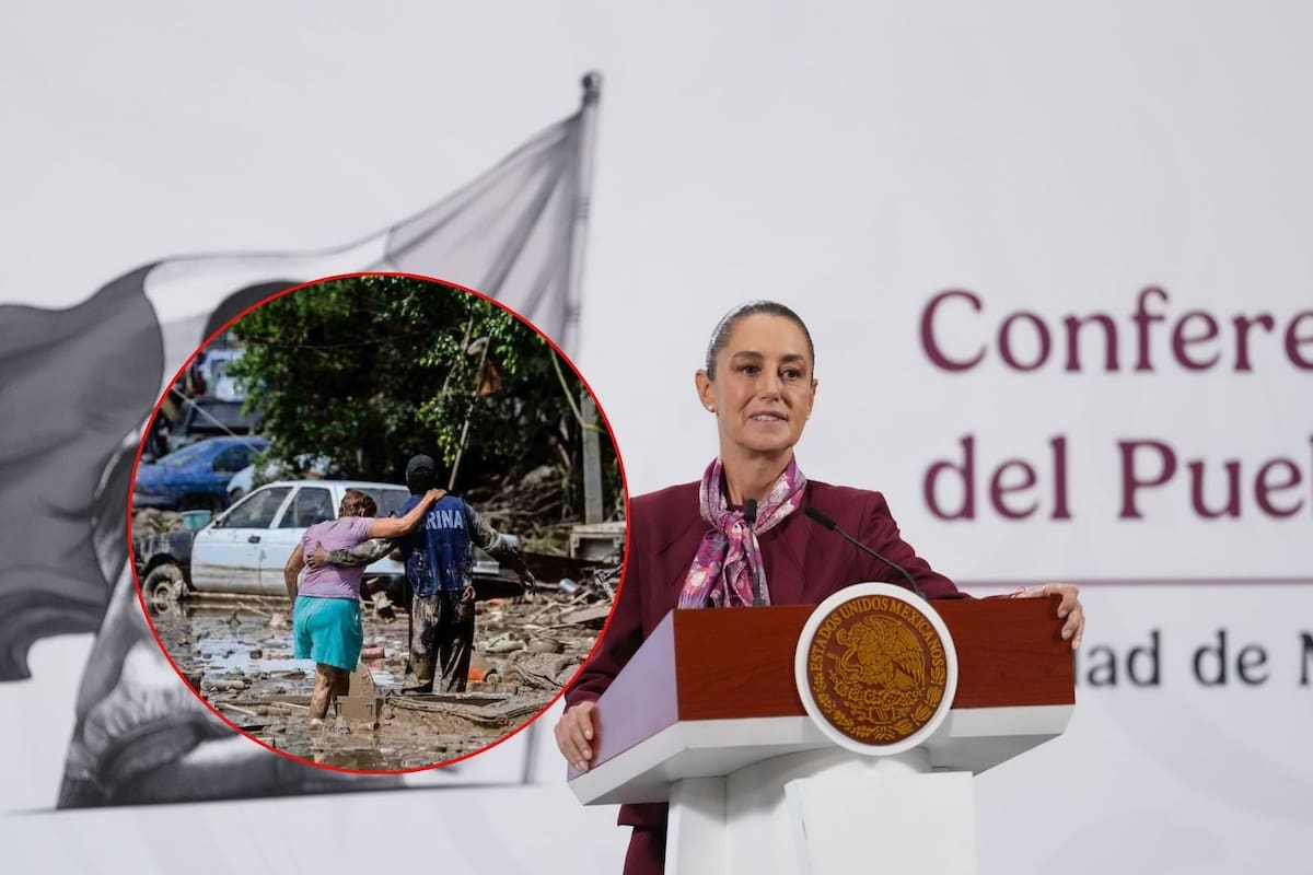 Aumenta a 70 muertos por lluvias y continúan 72 desaparecidos: Sheinbaum
