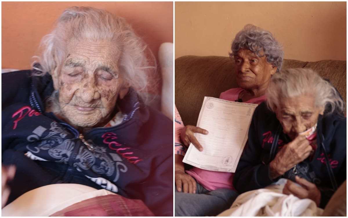 Ramona Figueroa Gutiérrez tiene 114 años de edad. FOTOS: TEODORO BORBÓN