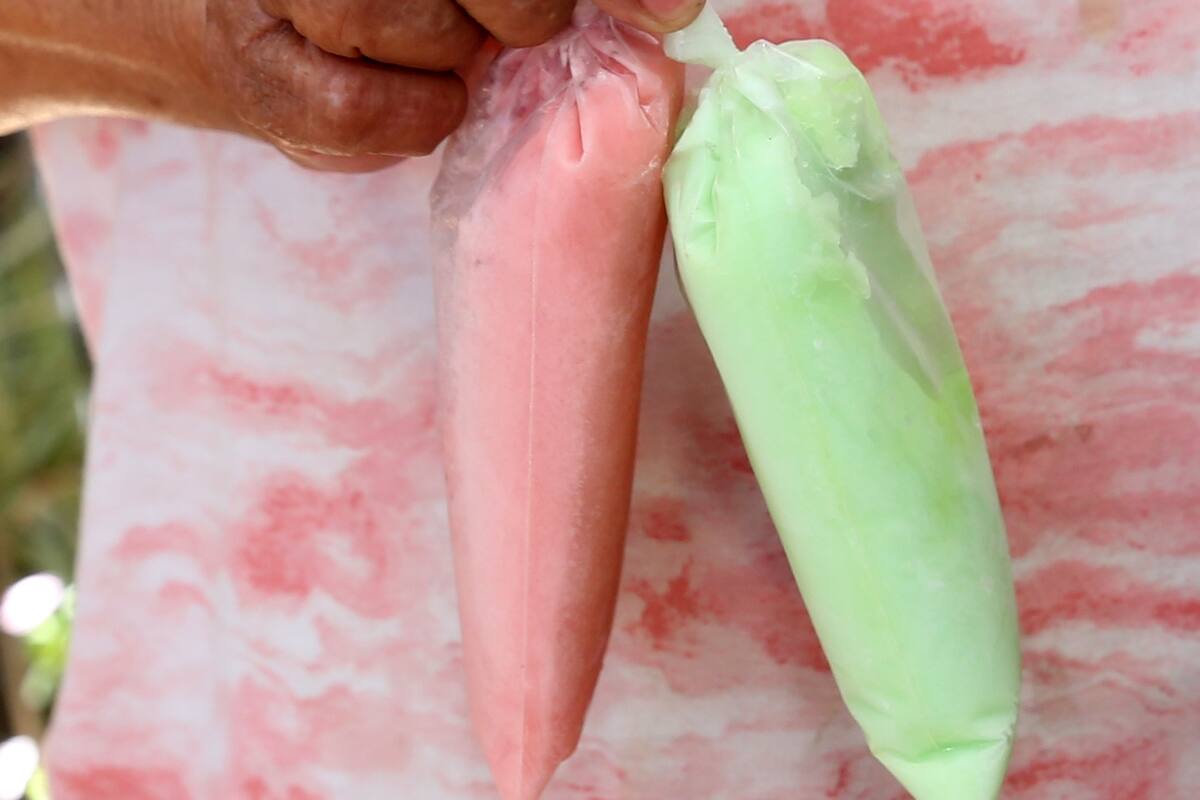 Xóchitl vende bolis y hielitos para mantener a su hijo