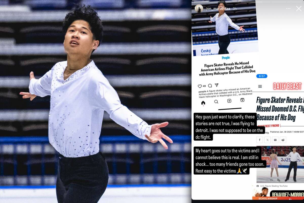 Patinador artístico se salva del choque aéreo por “confusión” en vuelos