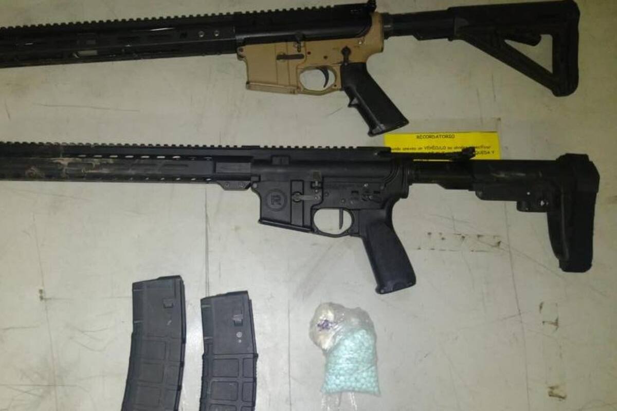 Aseguran armas, fentanilo y dos detenidos