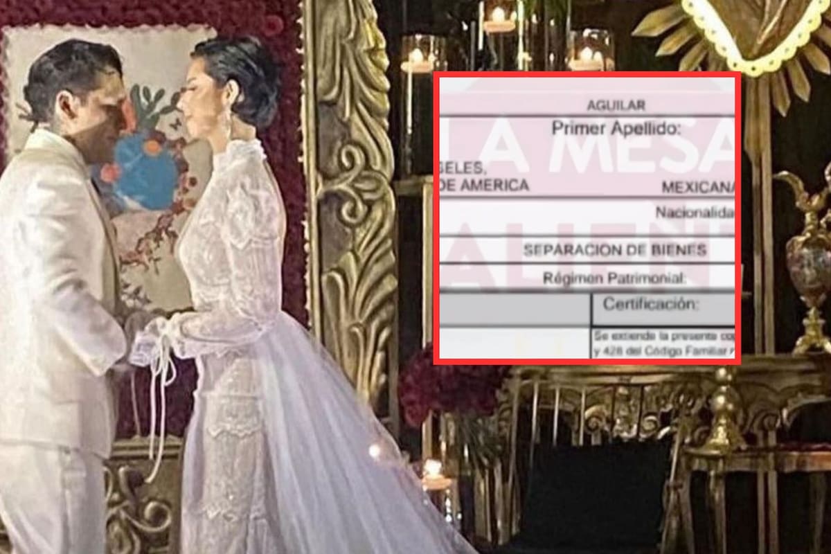 Ángela Aguilar y Christian Nodal están casados por bienes separados; filtran acta de matrimonio