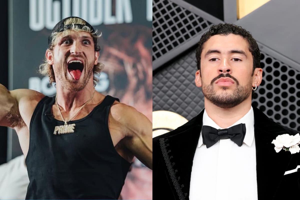 Logan Paul desprecia el medio tiempo de Bad Bunny en el Super Bowl 2026 frente a reporteros (VIDEO)