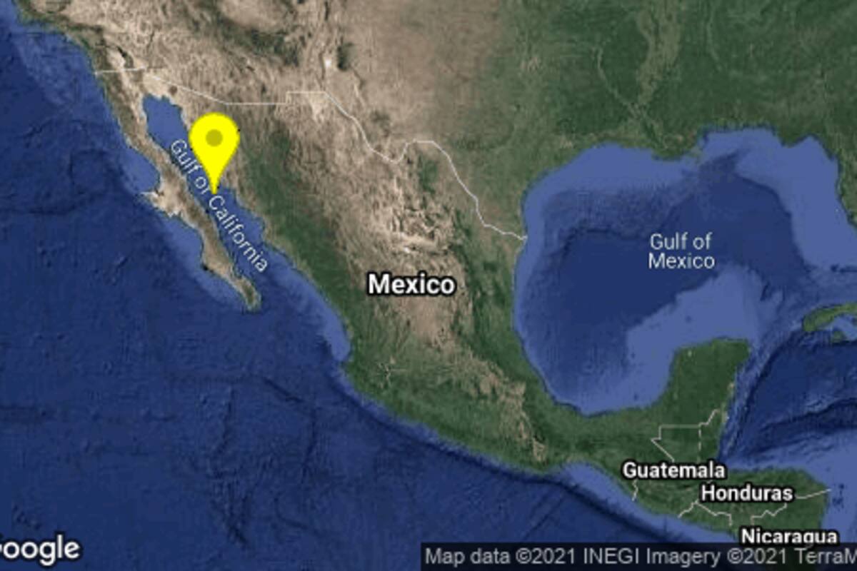 Temblor de 4.3 grados registrado al Noroeste de Santa Rosalía, se siente en Guaymas