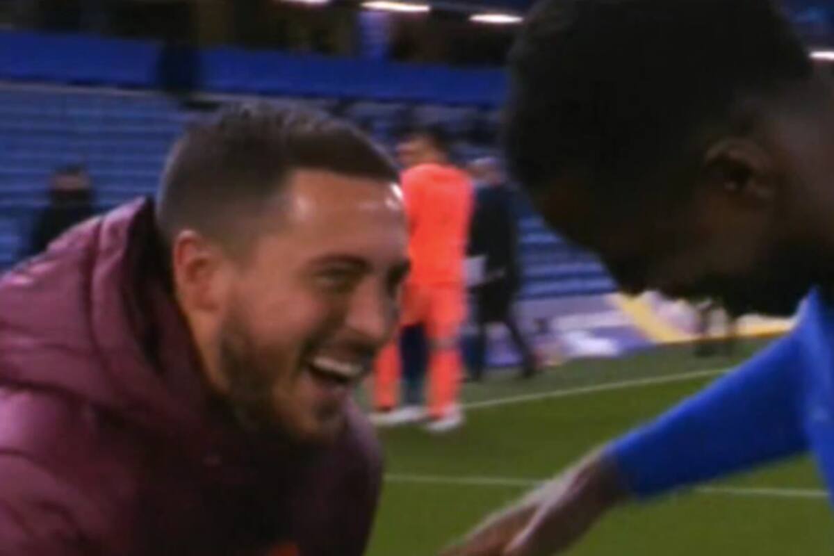 Hazard moría de risa tras eliminación de Real Madrid ante Chelsea; afición lo tunde