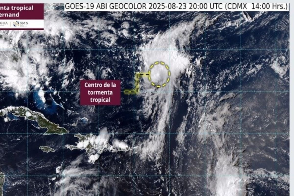 ¿Tormenta tropical Fernand en el Atlántico afectará a México?