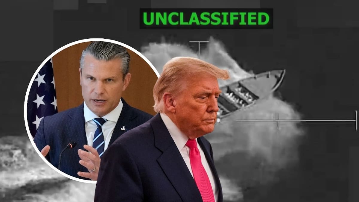 Trump modifica postura sobre divulgación de video del doble ataque a embarcación en el Caribe: “Lo que Pete Hegseth quiera hacer está bien para mí”