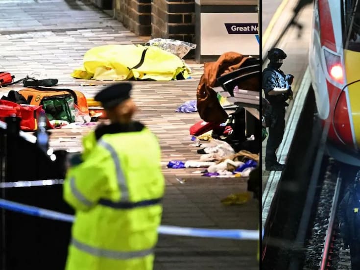 Policía británica descarta ataque terrorista tras apuñalamiento masivo en tren con destino a Londres; sospechoso gritaba repetidamente “¡mátenme!” mientras lo arrestaban