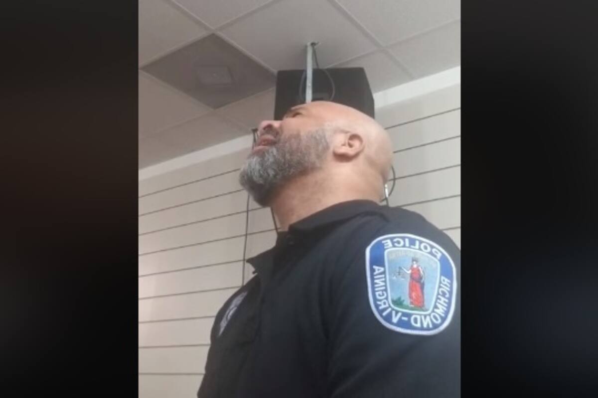 VIDEO: Un policía de EU cautiva con su poderosa voz