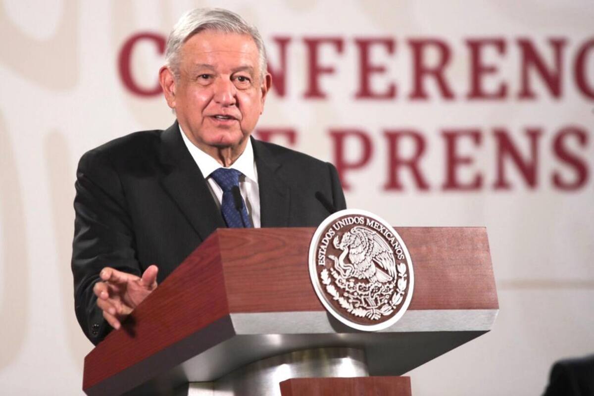 Conferencia de AMLO desde Palacio Nacional