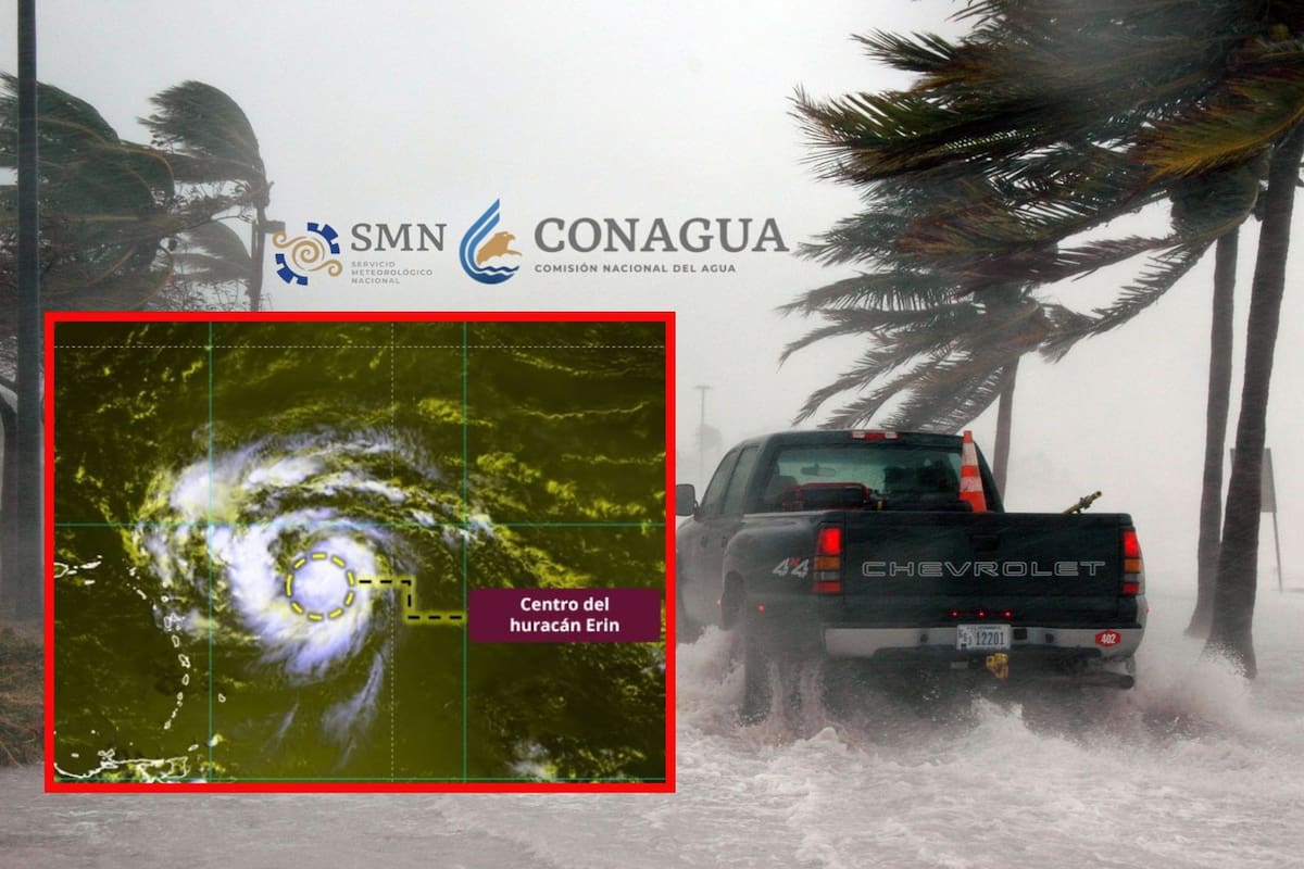 Huracán “Erin” ya es categoría 1: ¿Afectará a México? Esto dice Conagua sobre el primer huracán del Atlántico en 2025