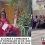 “Se le hizo tarde, pero no faltó”: Padre acude a la graduación de su hija vestido de Dr. Simi