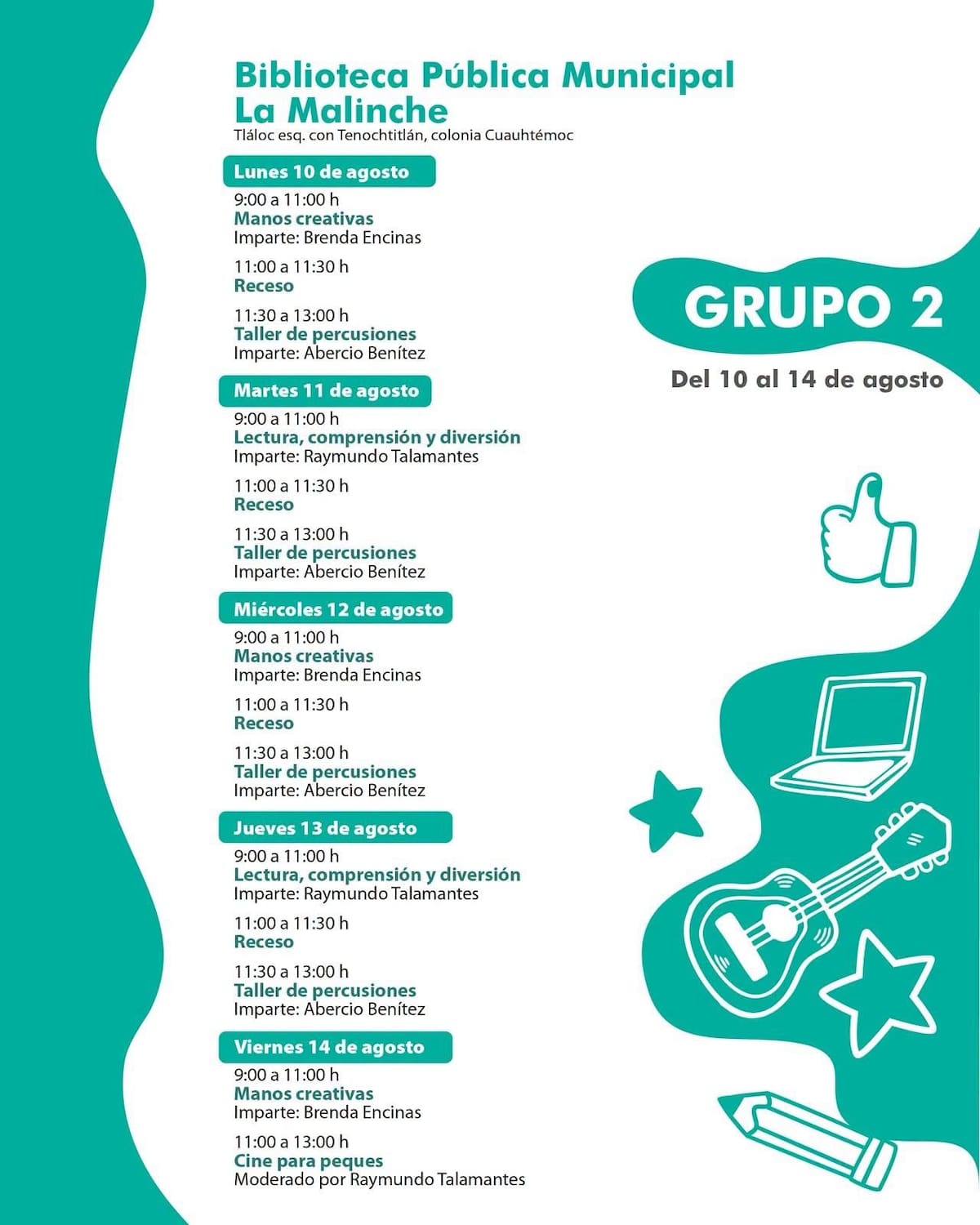 Invitan a niños de Hermosillo al Campamento de Verano Creativo 2026 en La Malinche; habrá talleres de arte, música, lectura y cine