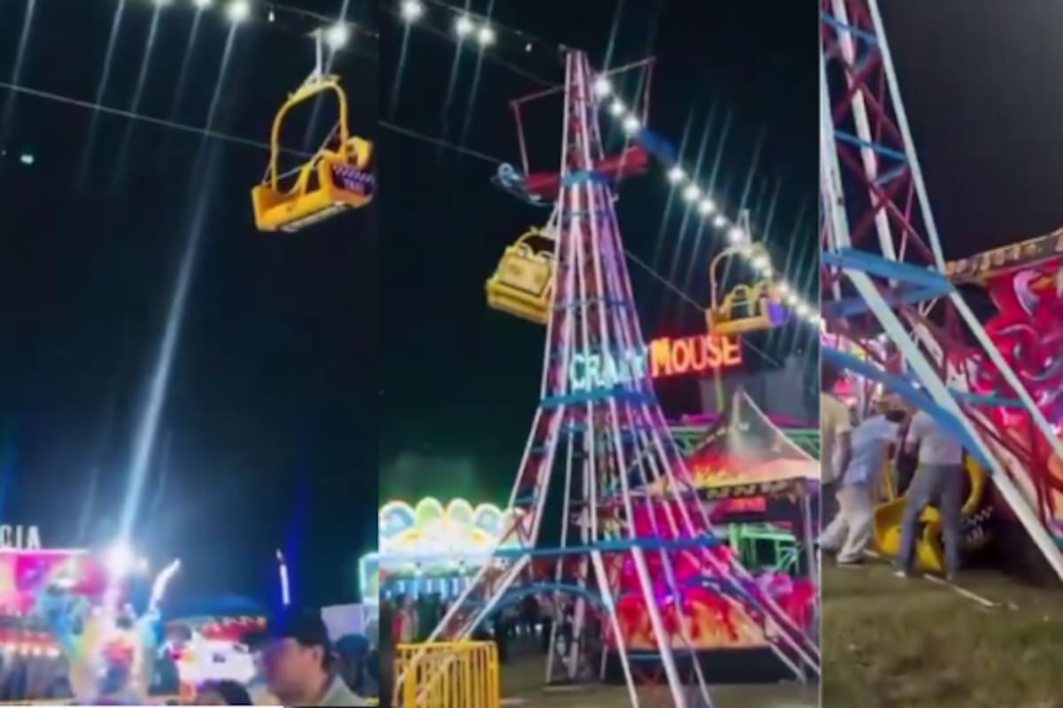 VIDEO: Cabina de teleférico cae en la Feria Carmen 2026; suspenden la atracción para una inspección