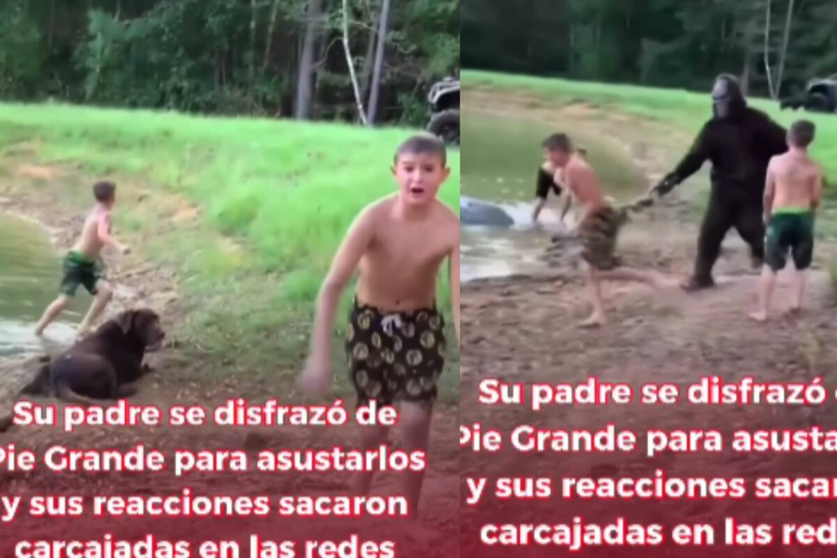 Hombre se disfraza de Pie Grande para asustar a sus hijos mientras estaban en el bosque