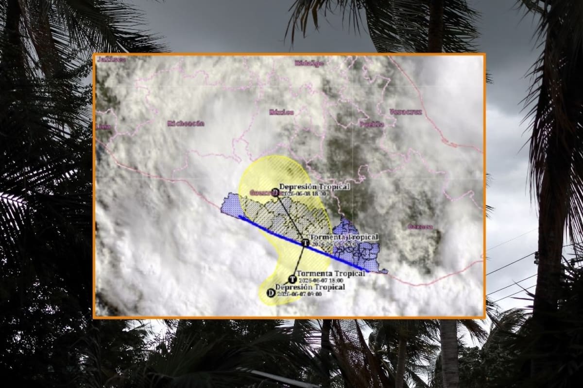 Depresión tropical Dos-E en el Pacífico ya alcanzó el 90% de probabilidad ciclónica y amenaza a Guerrero con lluvias torrenciales de hasta 250 mm: SMN