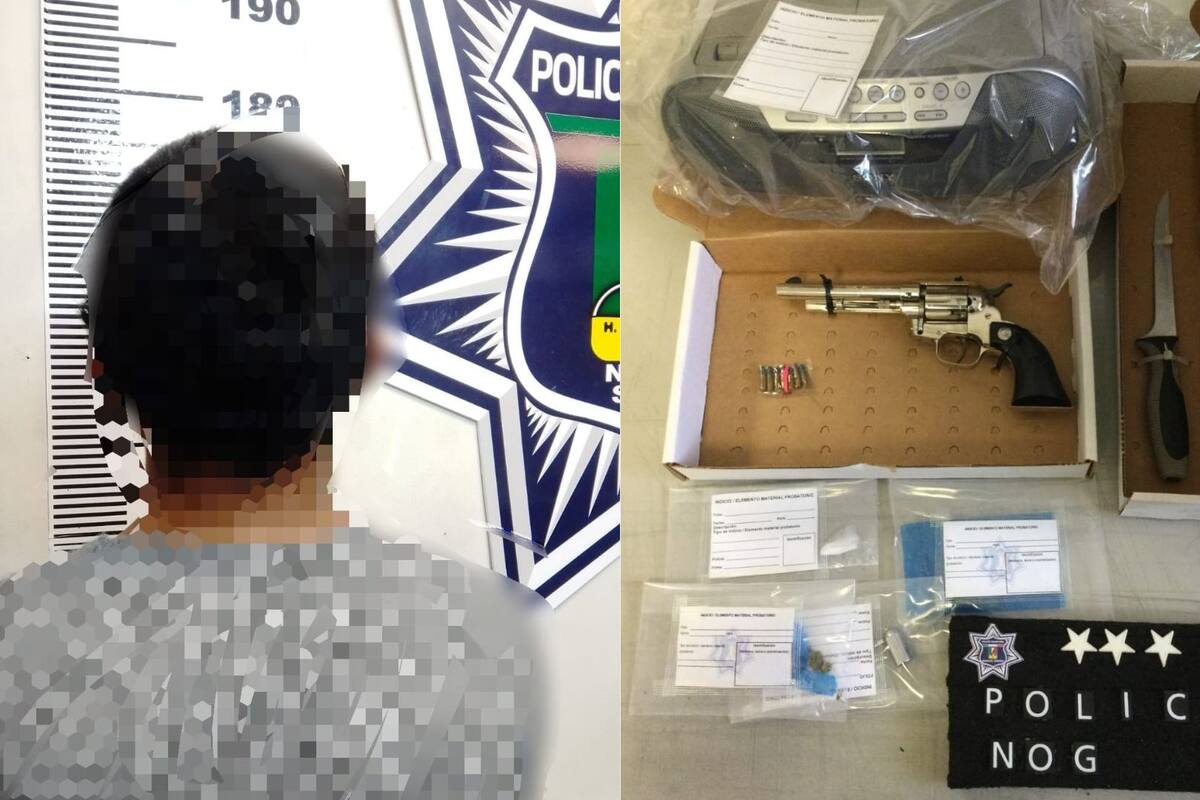 Detienen a menor de edad con arma y drogas durante operativo de allanamiento