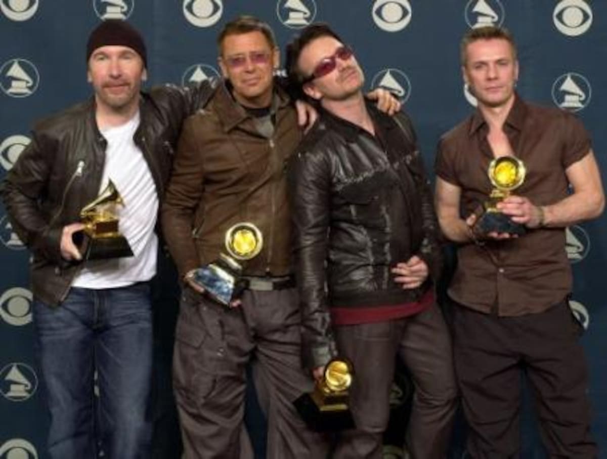 U2. La banda con más Grammys en la historia, con un total de 22.