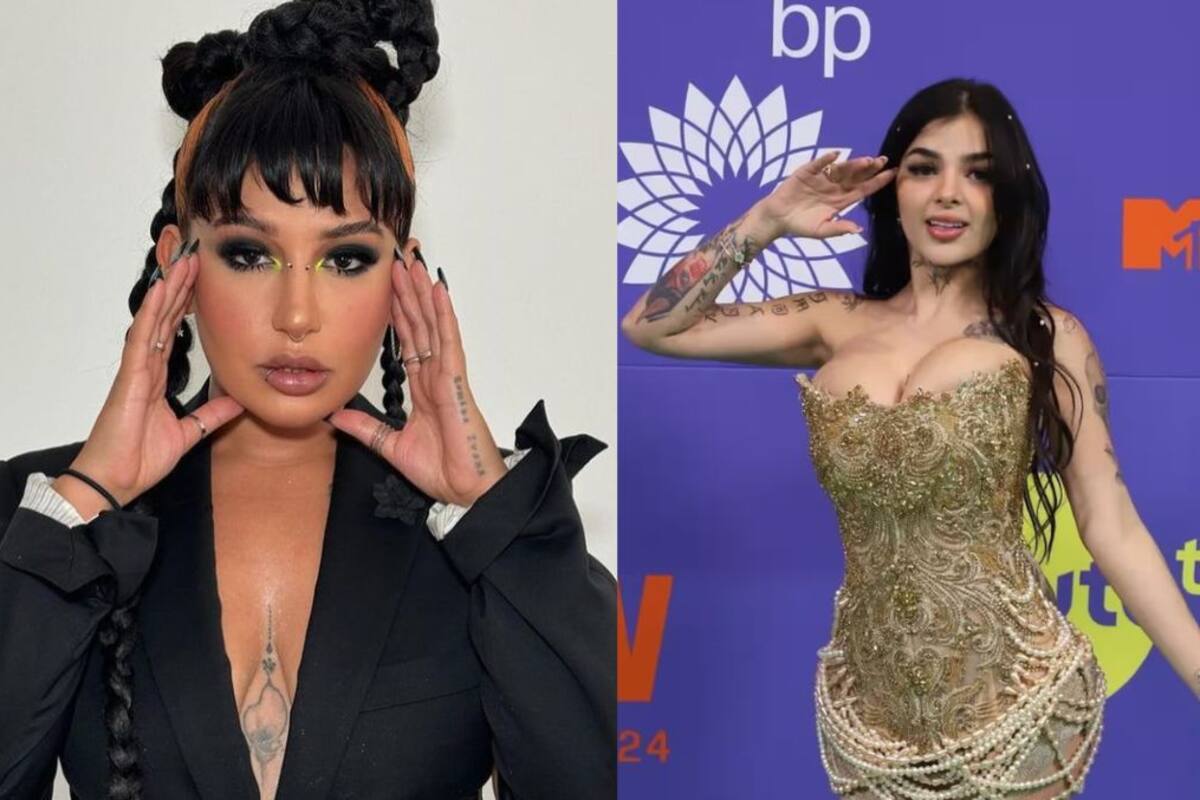 Critican a Romina Marcos por empujar a Karely Ruiz en los Premios MTV Miaw 2024
