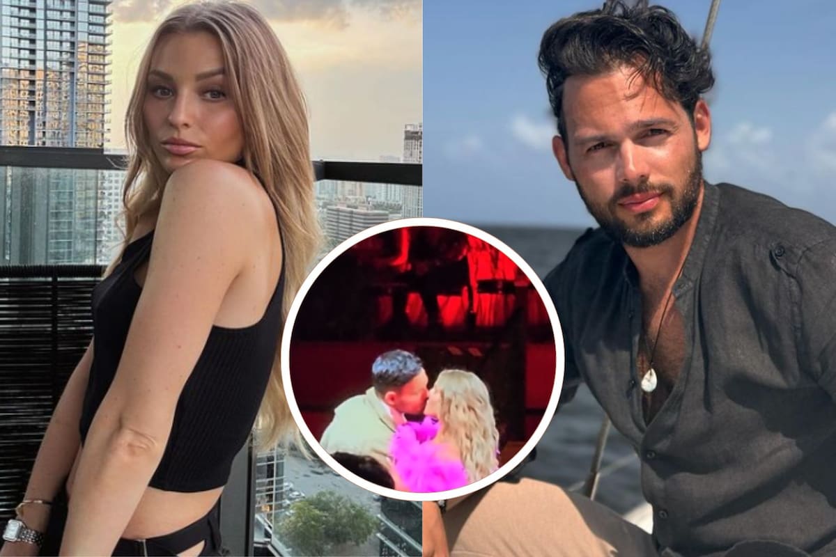 Irina Baeva sorprende al besar a su ex Emmanuel Palomares frente al público