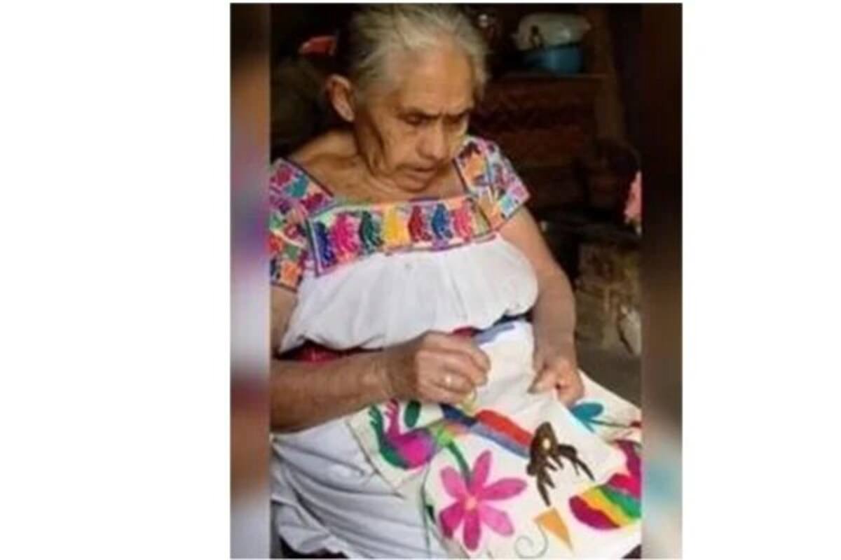 Murió la creadora del bordado de Tenango