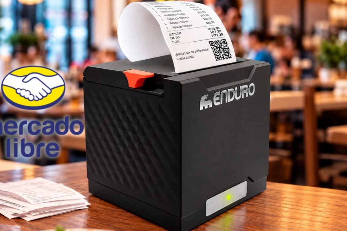 Mercado Libre rebaja a 887 pesos la impresora térmica de tickets para negocios con envío gratis a todo México