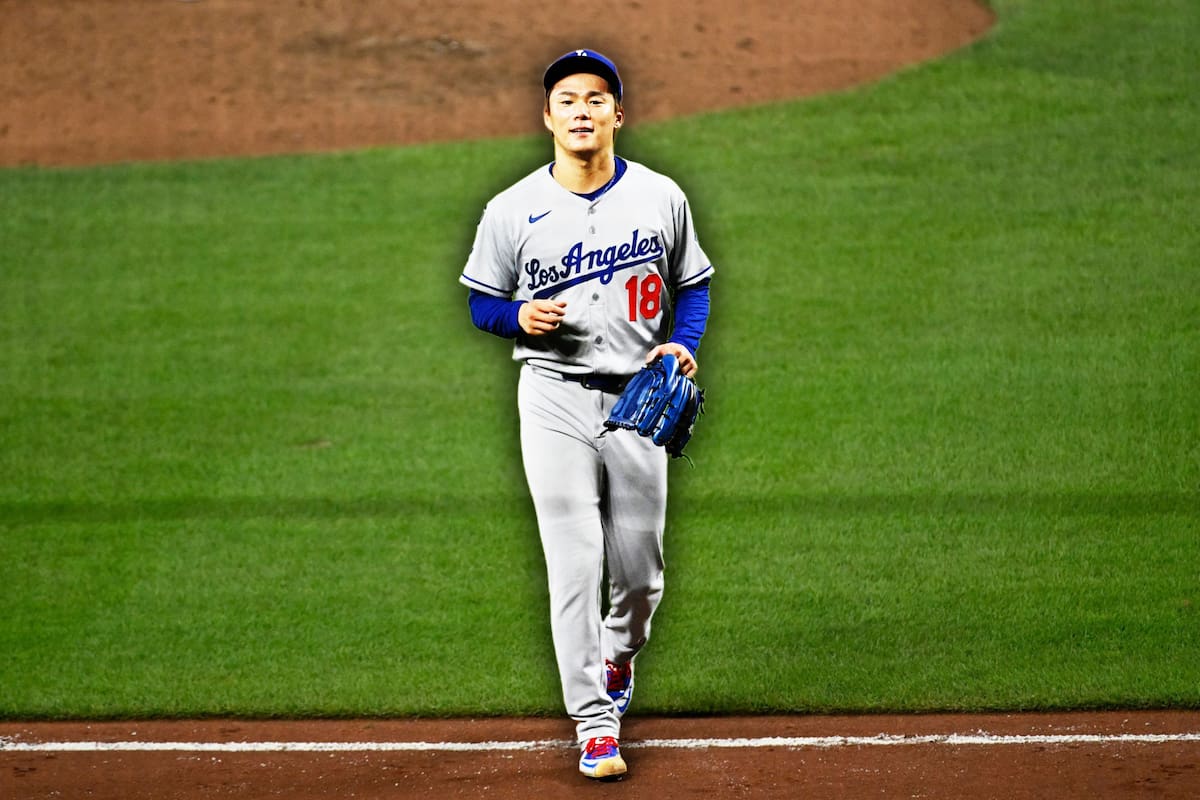 ¡Histórico! Yoshinobu Yamamoto lanzó el primer juego completo en play-offs de MLB en 21 años