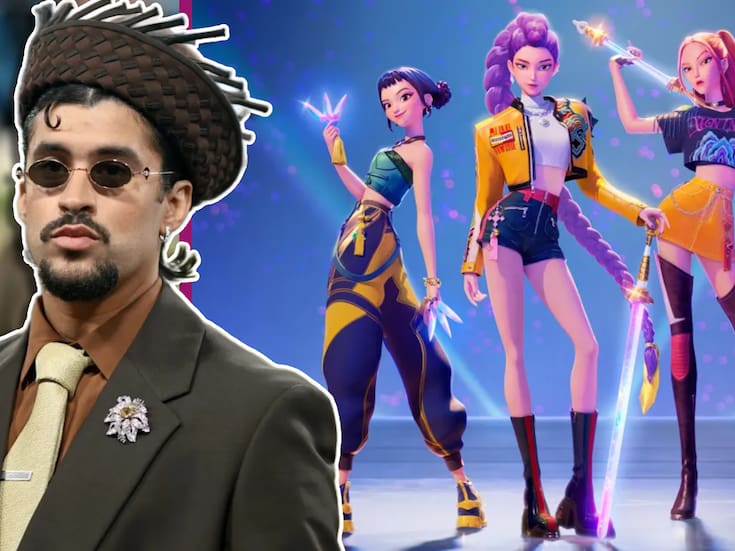 Huntr/x, el grupo de KPop Demon Hunters, sorprende en SNL al salvar a Bad Bunny de un demonio
