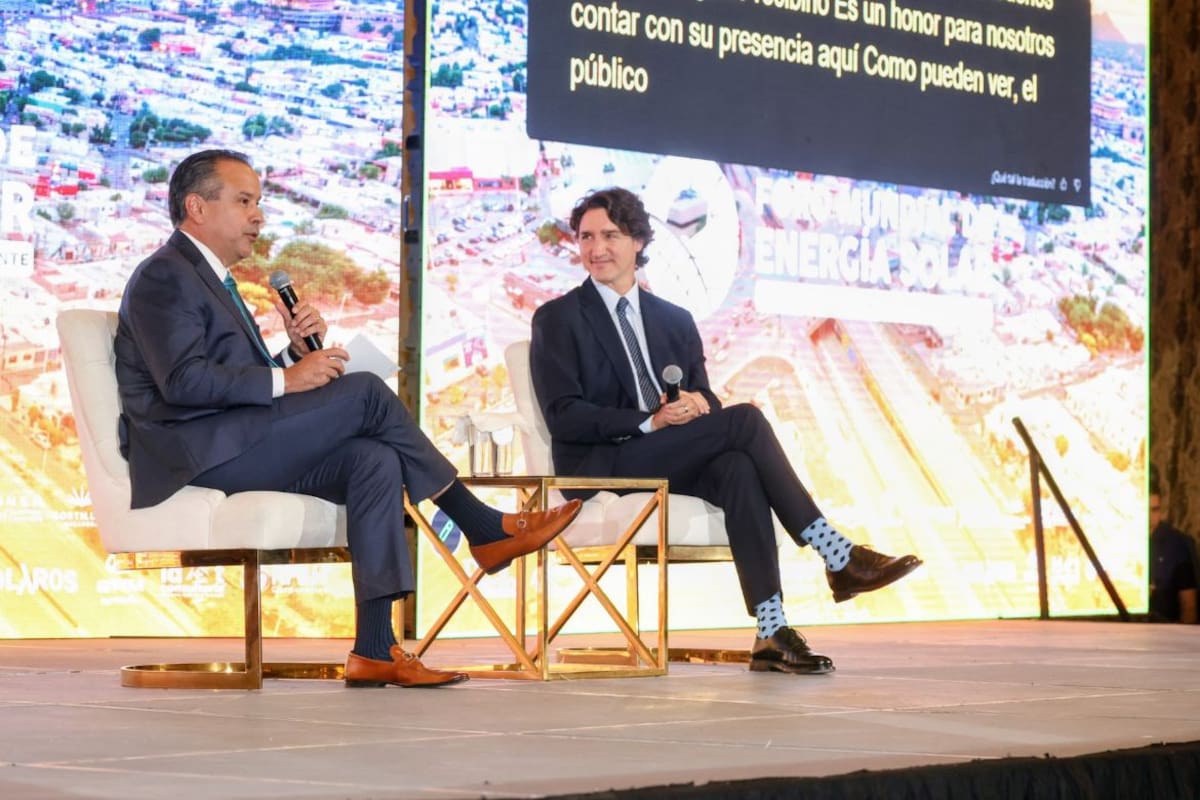 Justin Trudeau inaugura conferencias del Foro Mundial de Energía Solar en Hermosillo junto a Toño Astiazarán