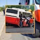 Pasajeros salen por ventanas tras choque de camión en HMO