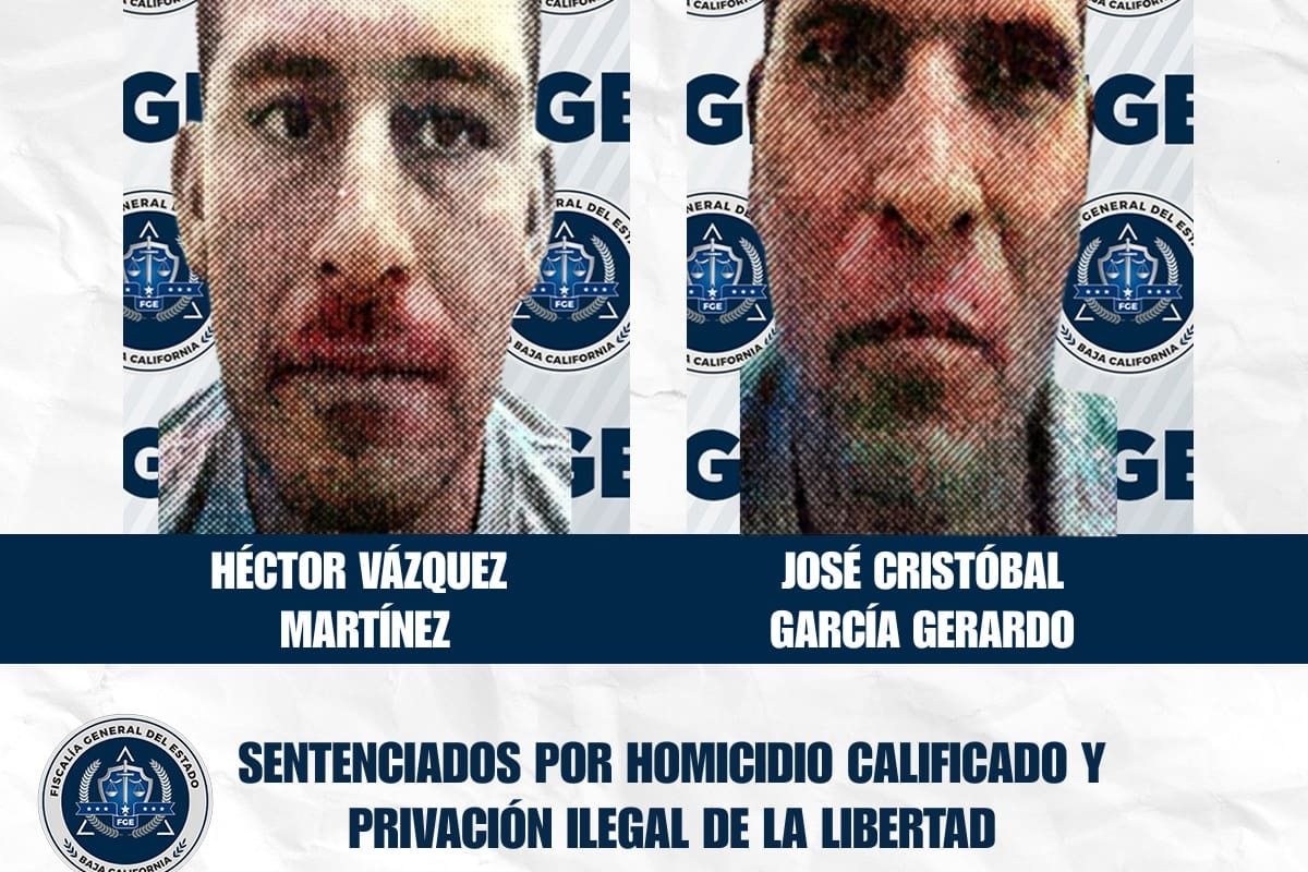 Sentencian a dos hombres a más de 24 años de prisión por homicidio y privación ilegal de la libertad