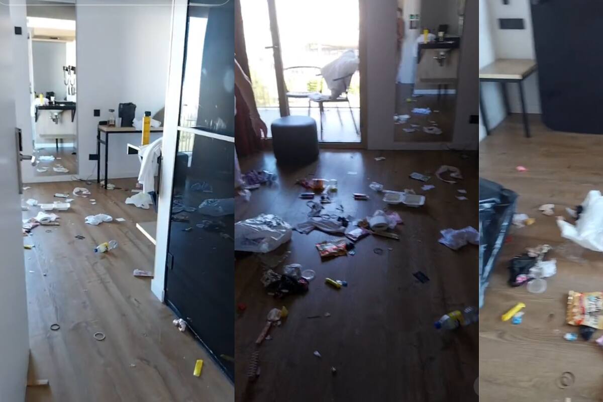 Habitación de hotel destrozada causa polémica en TikTok