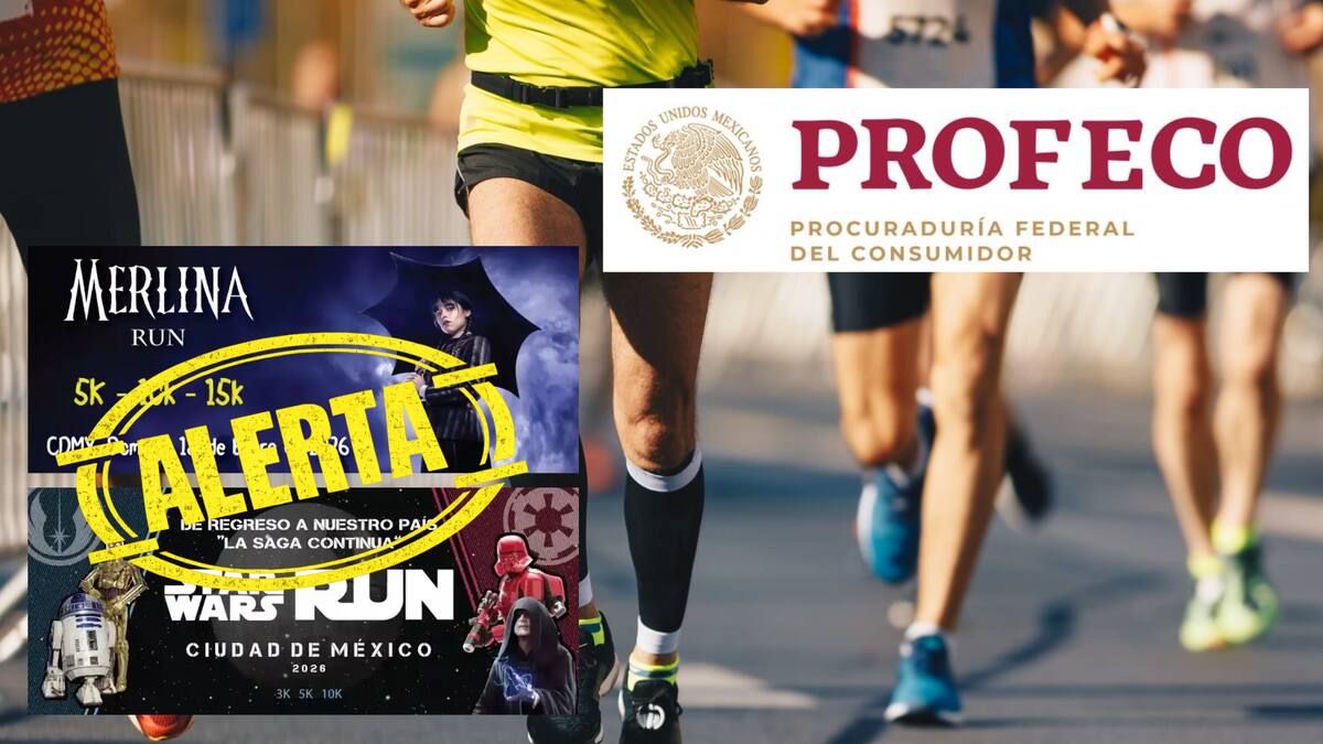 Profeco emite alerta por fraude en carreras temáticas difundidas por redes sociales por Mundo Runner, una página señalada por promover dichos eventos falsos y cobrar inscripciones