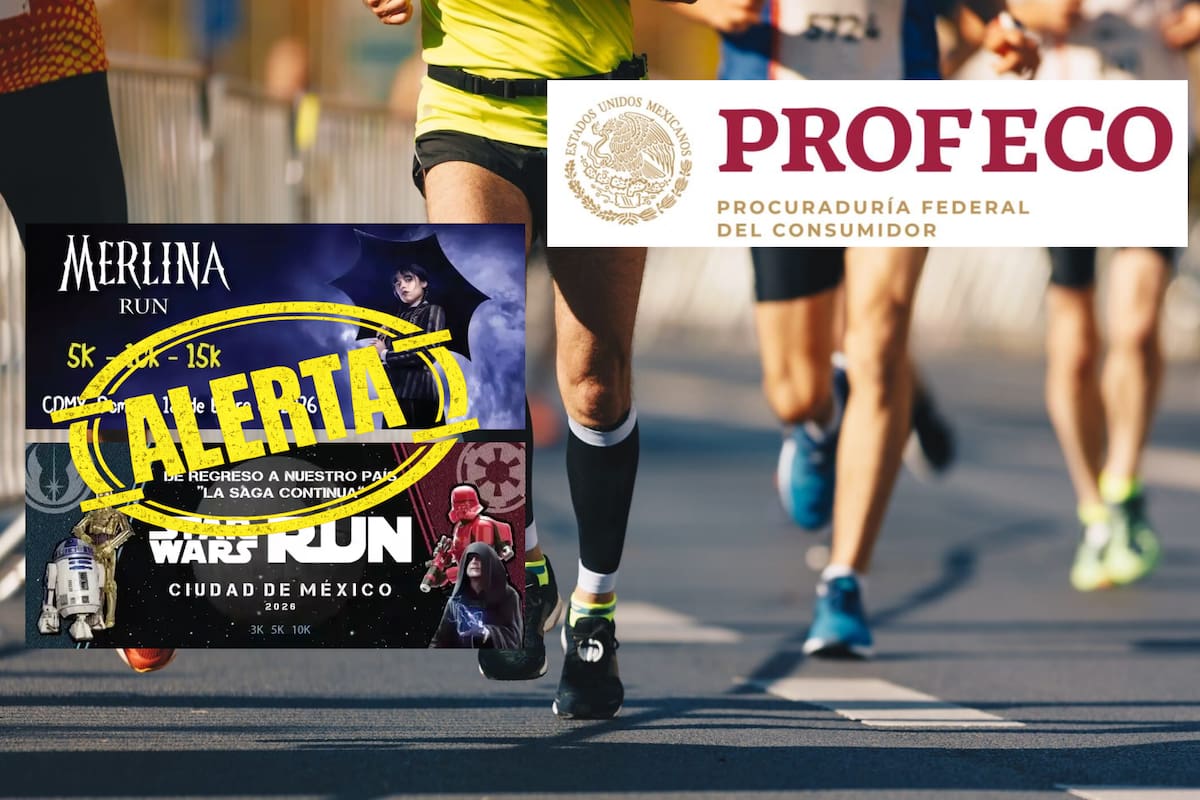 Profeco emite alerta por fraude en carreras temáticas difundidas por redes sociales por Mundo Runner, una página señalada por promover dichos eventos falsos y cobrar inscripciones