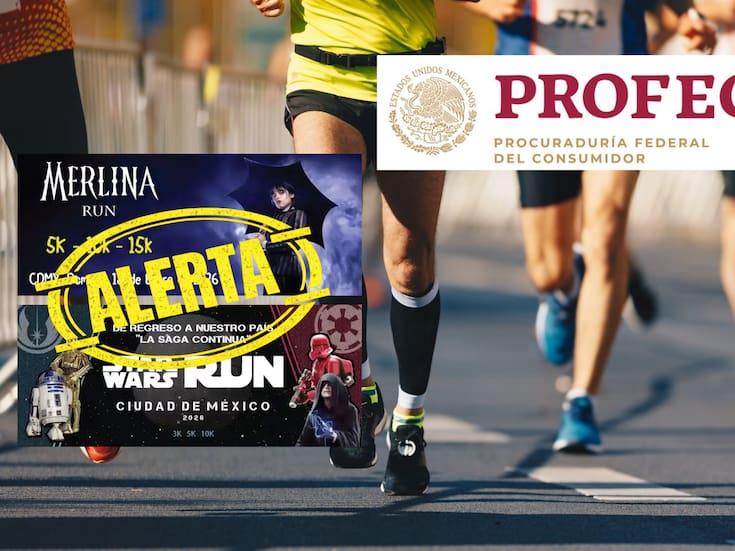 Profeco emite alerta por fraude en carreras temáticas difundidas por redes sociales por Mundo Runner, una página señalada por promover dichos eventos falsos y cobrar inscripciones