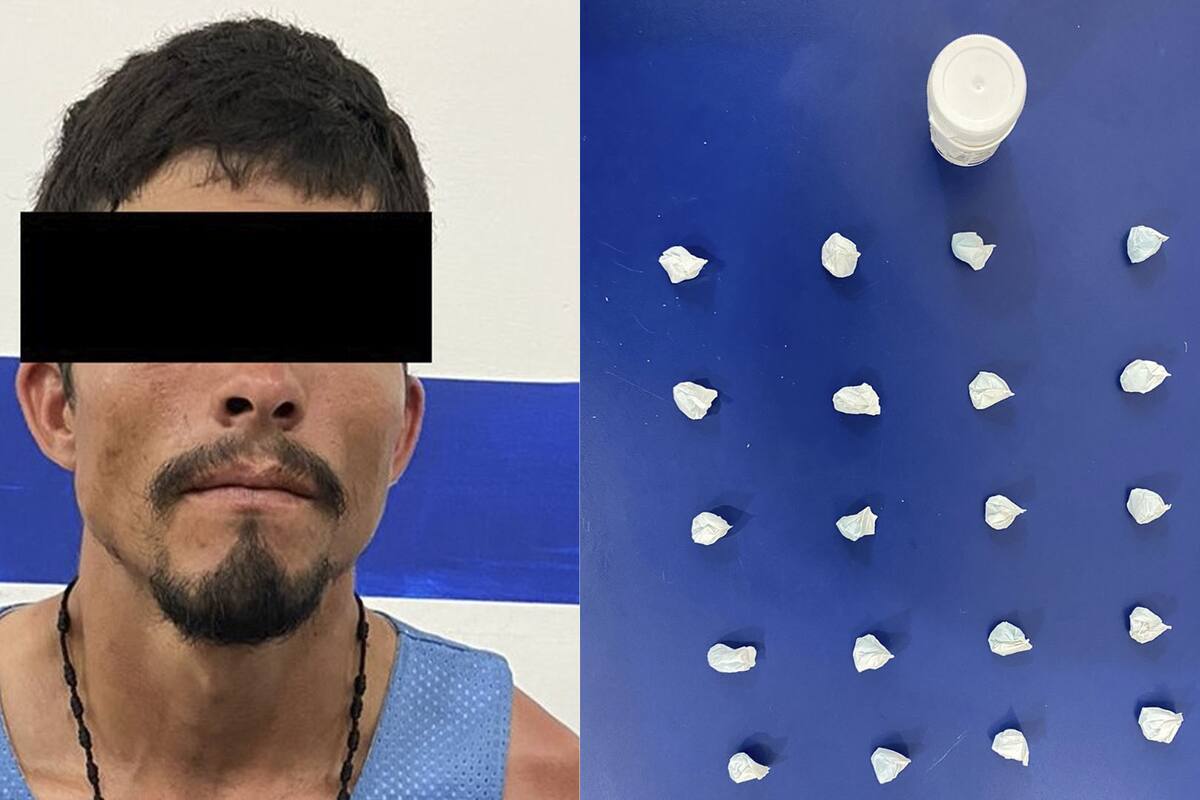 Decomisa Policía Estatal narcótico azul en Cajeme