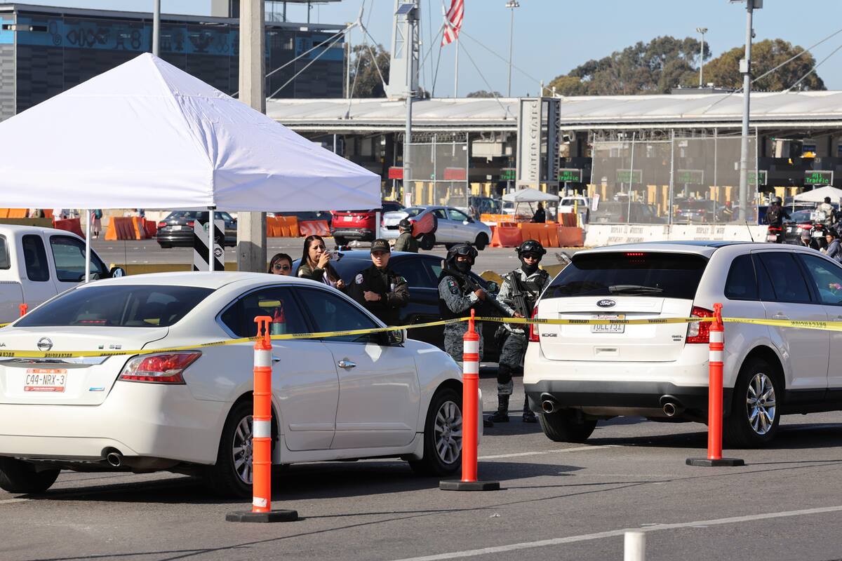 Arrancan filtros de seguridad en garitas de Tijuana