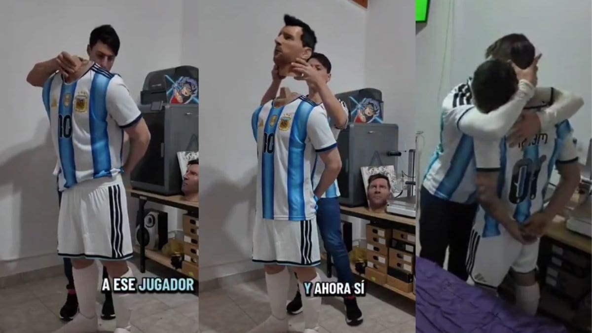 Fan crea una figura de Lionel Messi en tamaño real con impresión 3D y se vuelve viral