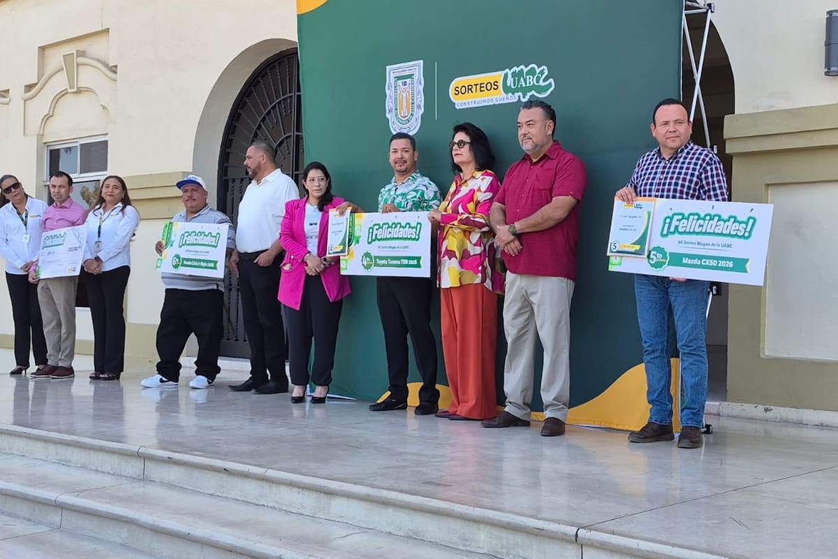 Desde 200 mil pesos hasta una Tacoma 2026: entregan premios del 96 Sorteo Magno de la UABC