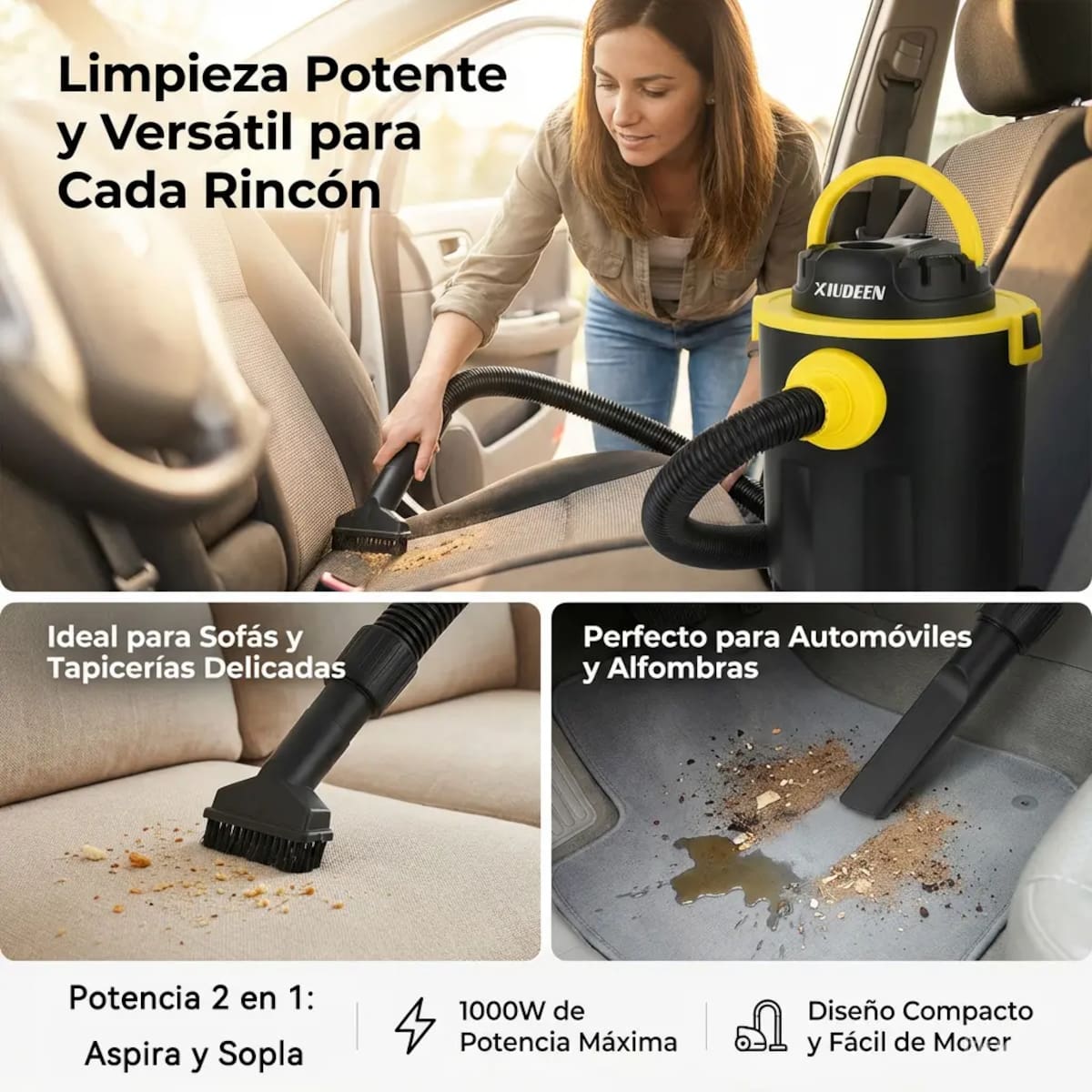 Aspiradora de tacho Xiudeen XD12L | Mercado Libre