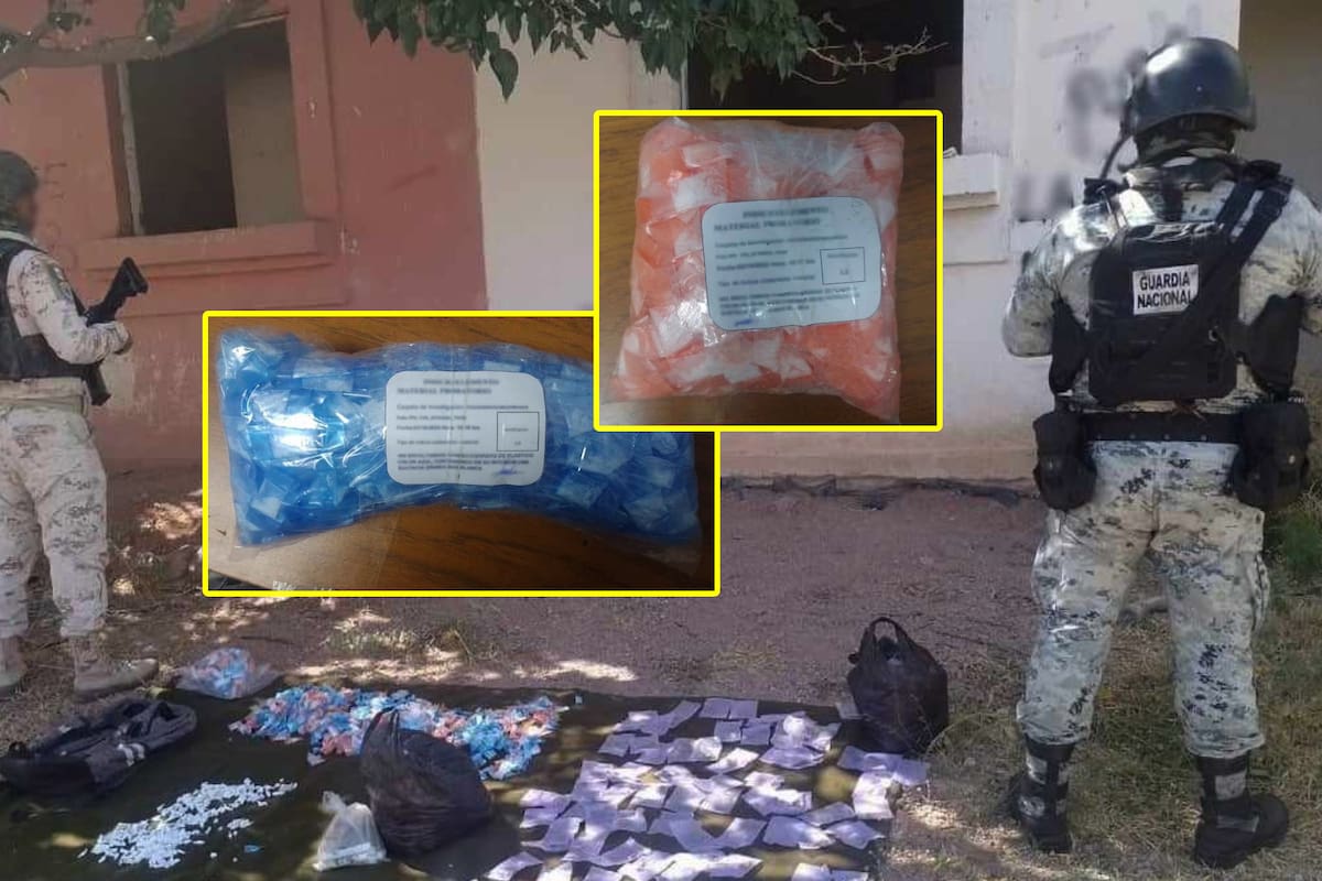 Guardia Nacional y Ejército Mexicano aseguran 4,900 dosis de droga lista para su venta en Sonora