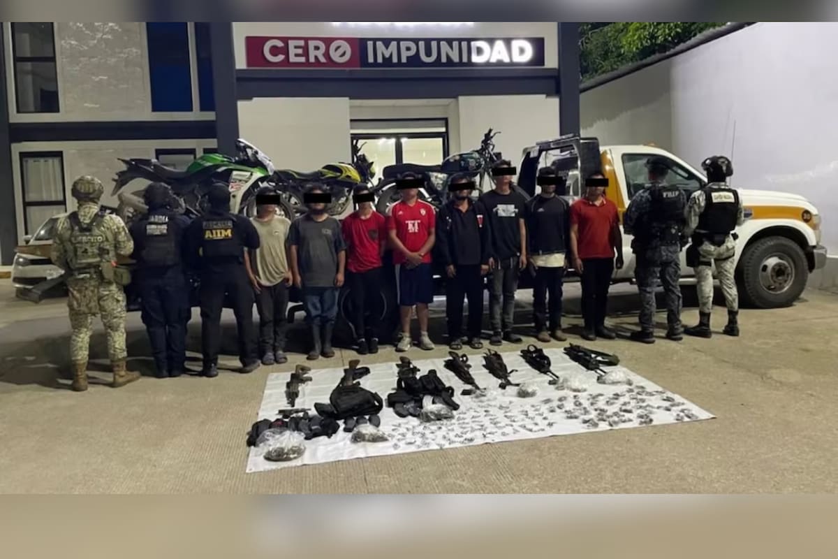 Cae célula del CJNG en Chiapas: 8 detenidos tras bloqueos y quema de vehículos