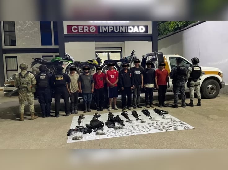 Cae célula del CJNG en Chiapas: 8 detenidos tras bloqueos y quema de vehículos