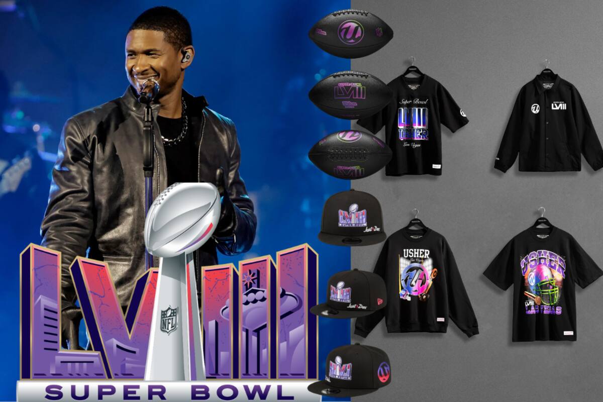 NFL: Usher lanza nueva colección limitada previo a su Show del Medio Tiempo del Super Bowl LVIII