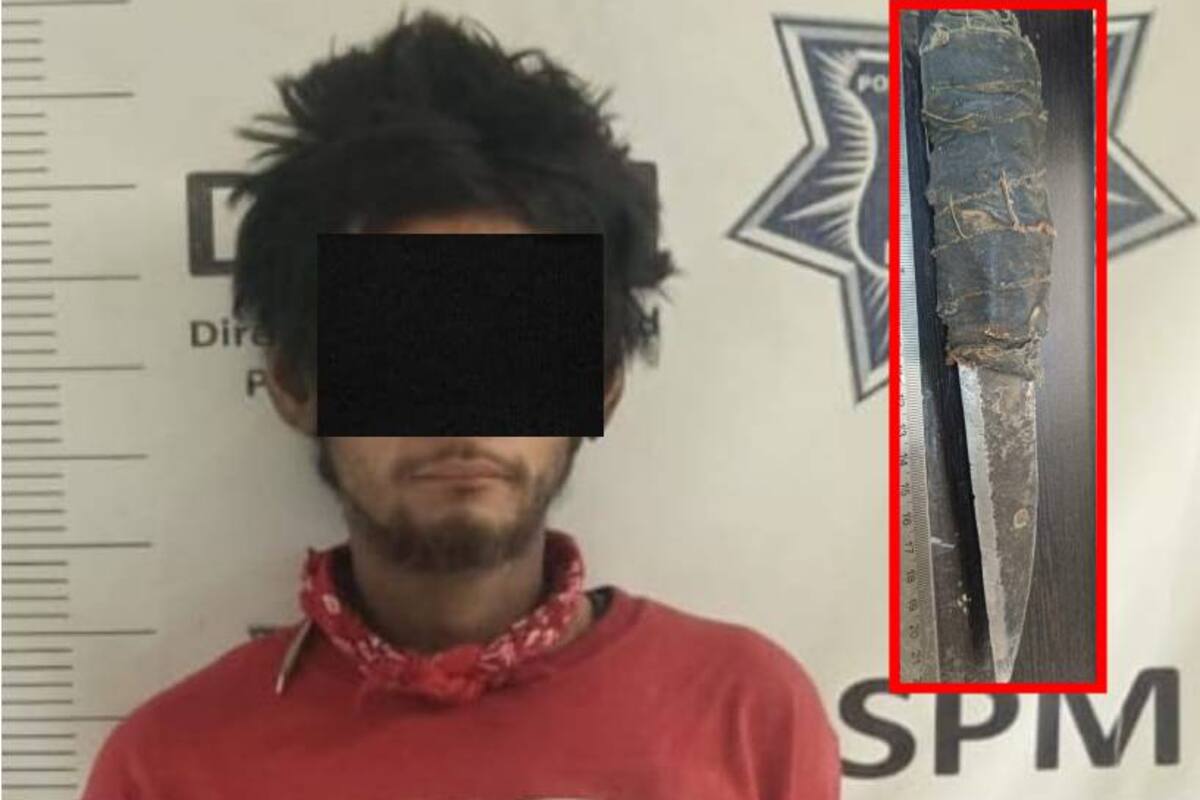 Arrestan a hombre con arma prohibida y orden de aprehensión por violencia familiar